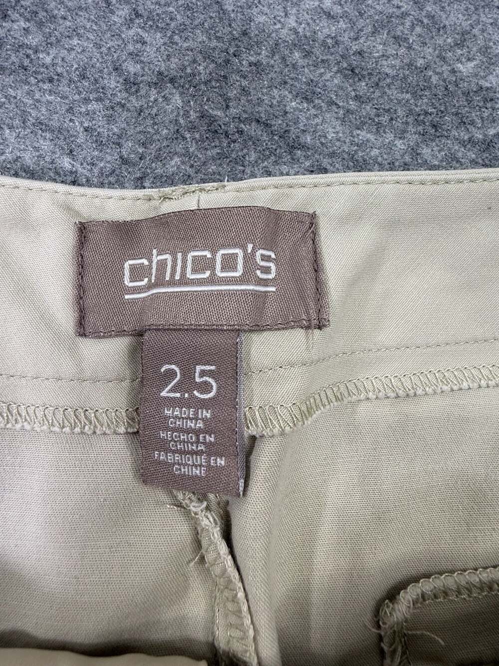 Chico's Khaki Tan Cotton Spandex Bermuda Shorts Size 2.5